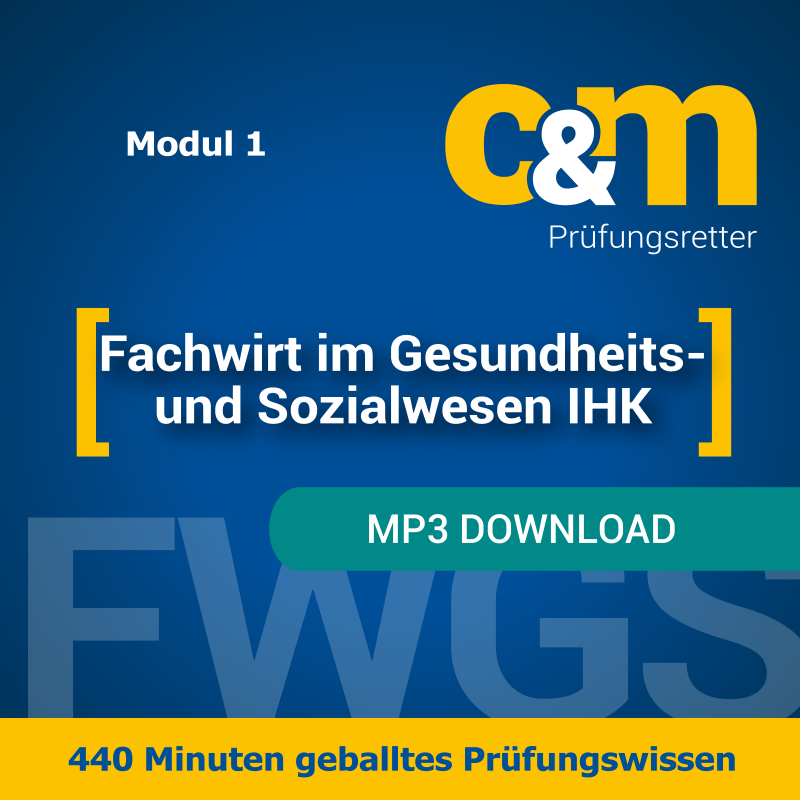 Prufungsvorbereitung Fachwirt Im Gesundheits Und Sozialwesen Ihk M W Audiopaket Modul I